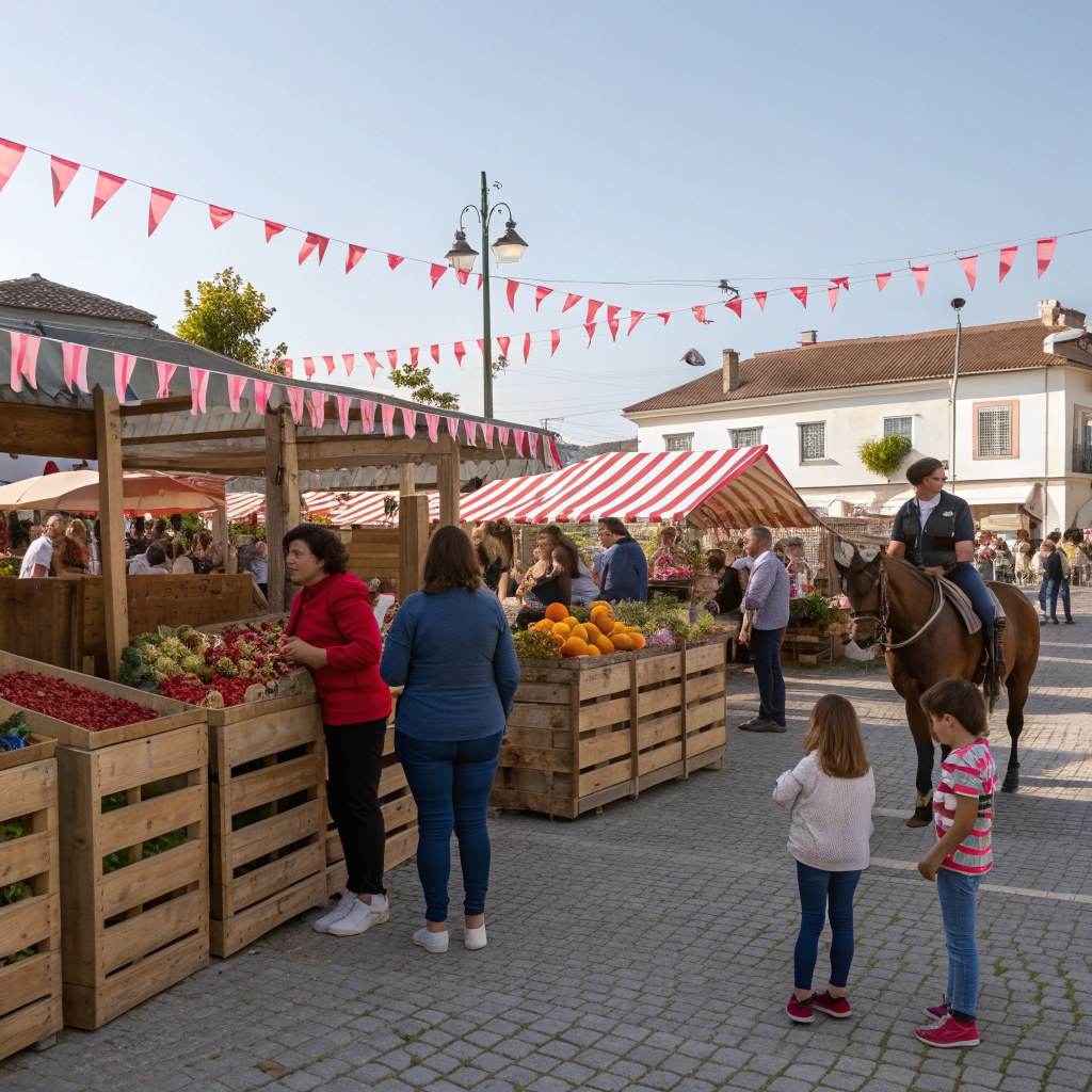 Rassemblement communautaire lors d'un événement équestre