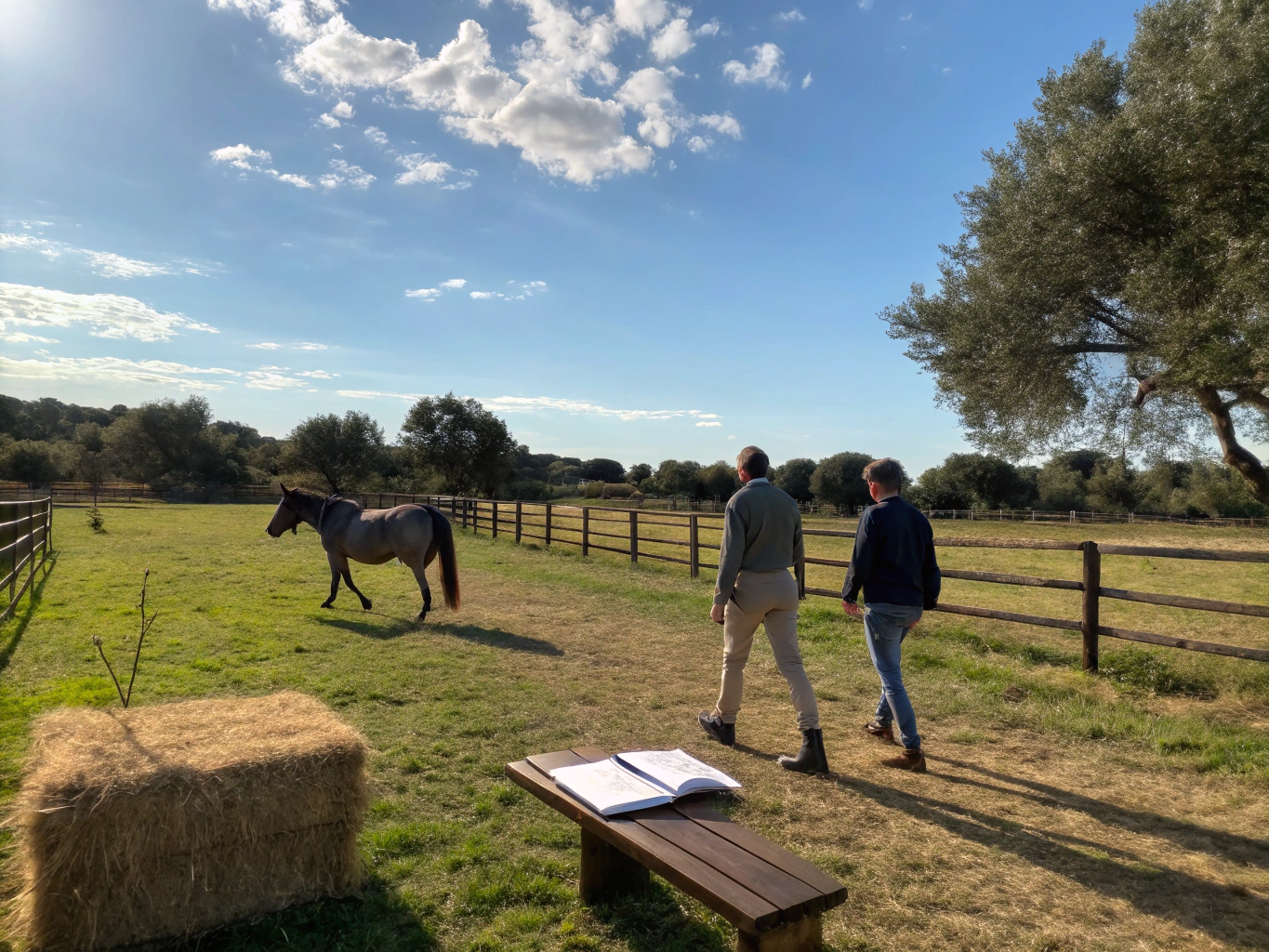 Activité d'inclusion sociale avec les chevaux